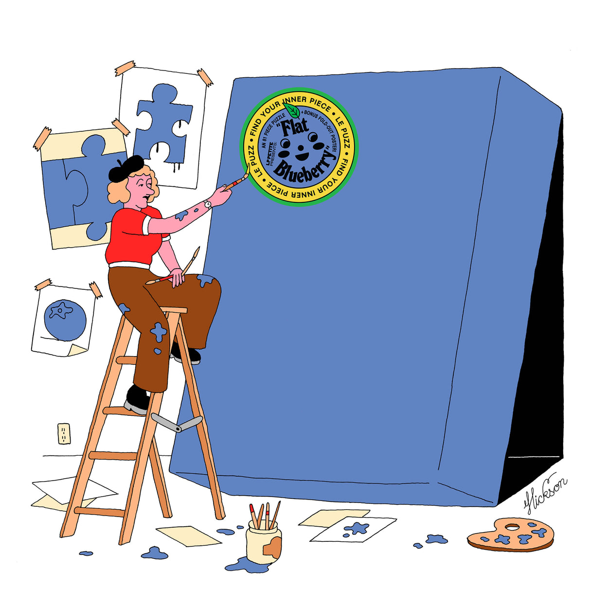 Flat Blueberry