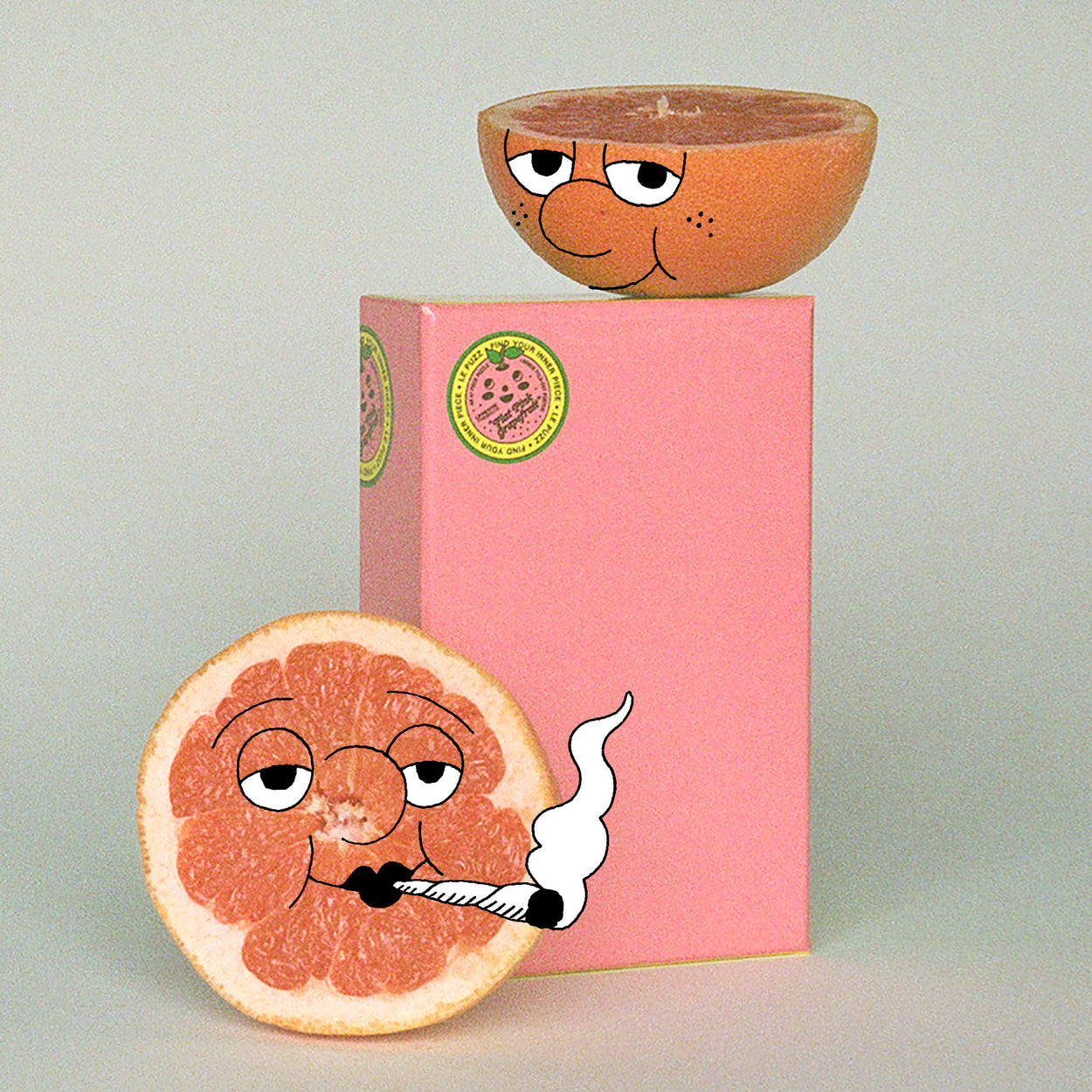 Flat Pink Grapefruit